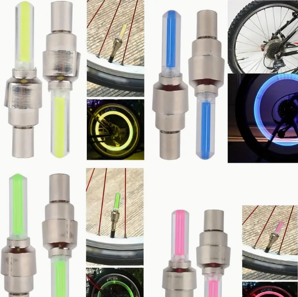 SET X 4 LUCES LED PARA VÁLVULA AJUSTE UNIVERSAL PARA AUTOMÓVIL