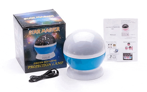 LAMPARA ESTELAR GIRATORIA – LUCES MÁGICAS Y PROYECCIÓN DE ESTRELLAS
