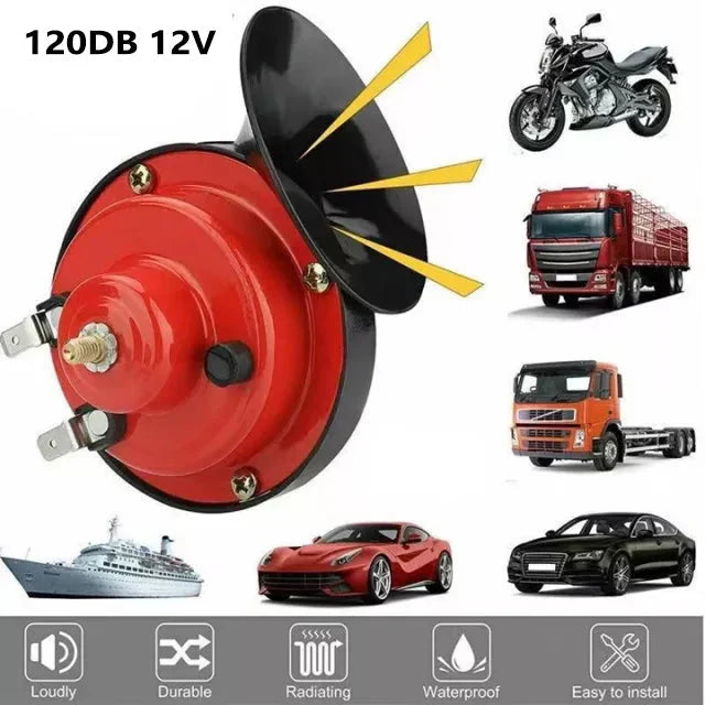 BOCINAS CARACOL 12V AUTO-MOTO-CAMIÓN SONIDO DE ALTA POTENCIA