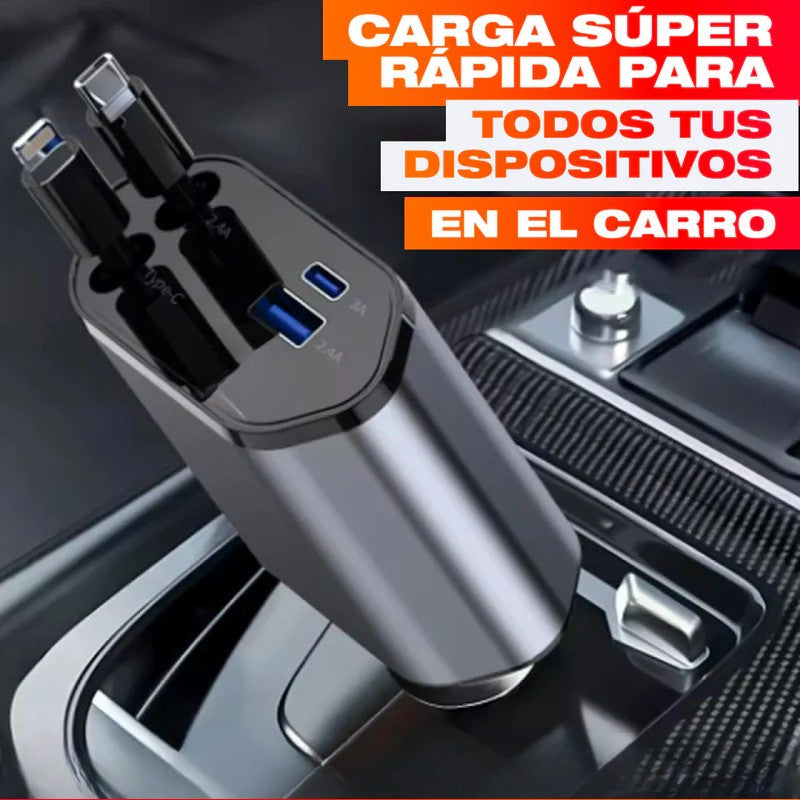 CARGADOR PARA CARRO RETRÁCTIL 4 EN 1