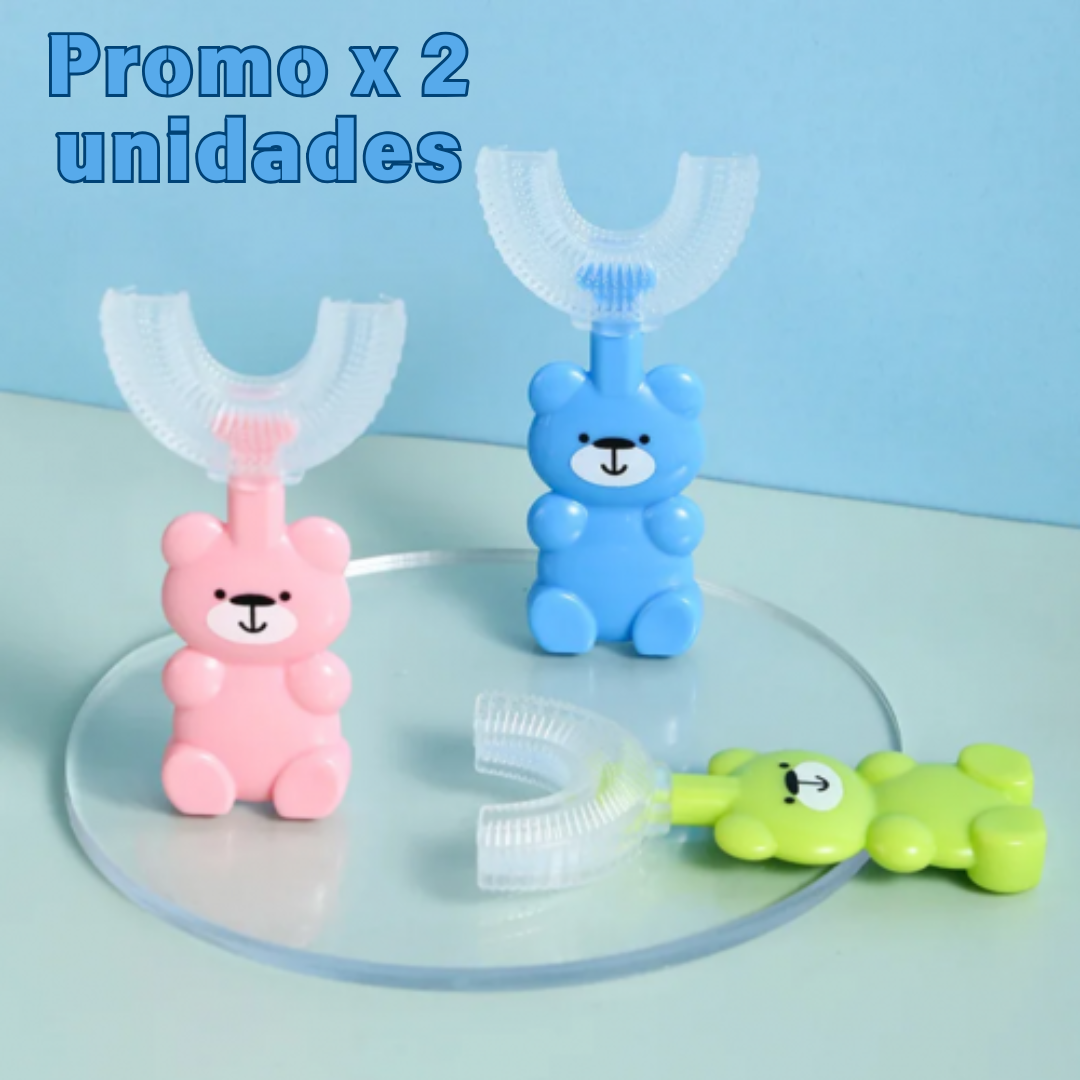 3 CEPILLOS  DE DIENTES EN U PARA BEBE O NIÑOS