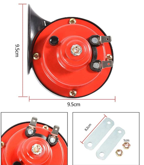 BOCINAS CARACOL 12V AUTO-MOTO-CAMIÓN SONIDO DE ALTA POTENCIA