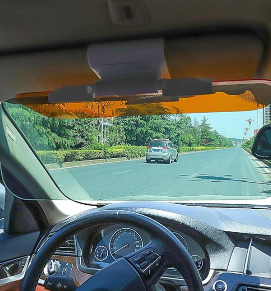 2 VISORES  ANTIDESLUMBRANTE 2 EN 1 PARA COCHE – PROTECCIÓN DÍA Y NOCHE