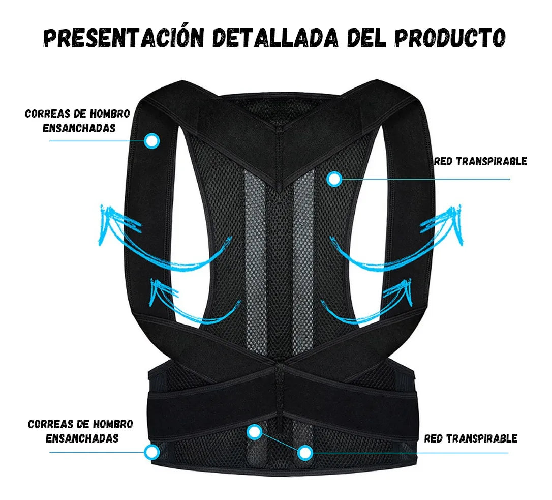 Corrector de postura  La solución definitiva para una espalda recta y saludable.