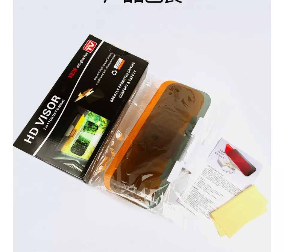 2 VISORES  ANTIDESLUMBRANTE 2 EN 1 PARA COCHE – PROTECCIÓN DÍA Y NOCHE