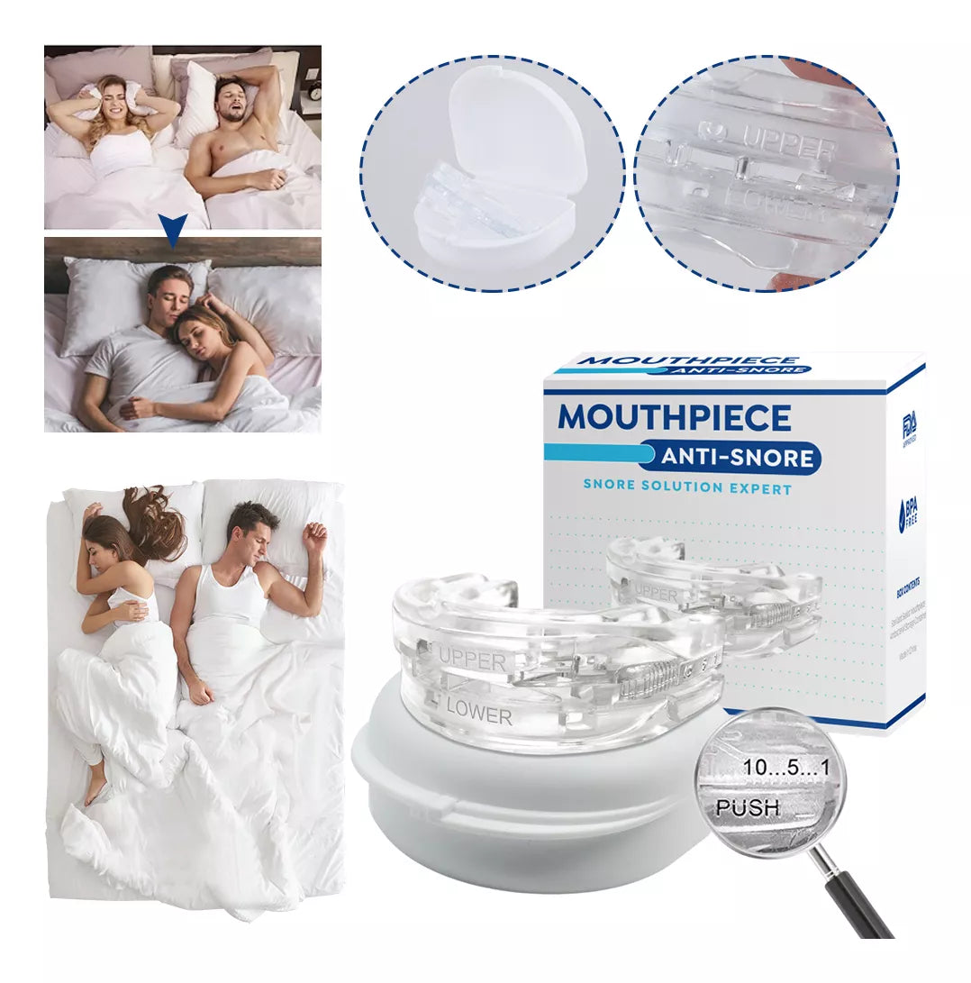 2 PROTECTORES BUCAL ANTIRONQUIDOS Y ANTIBRUXISMO AJUSTABLE