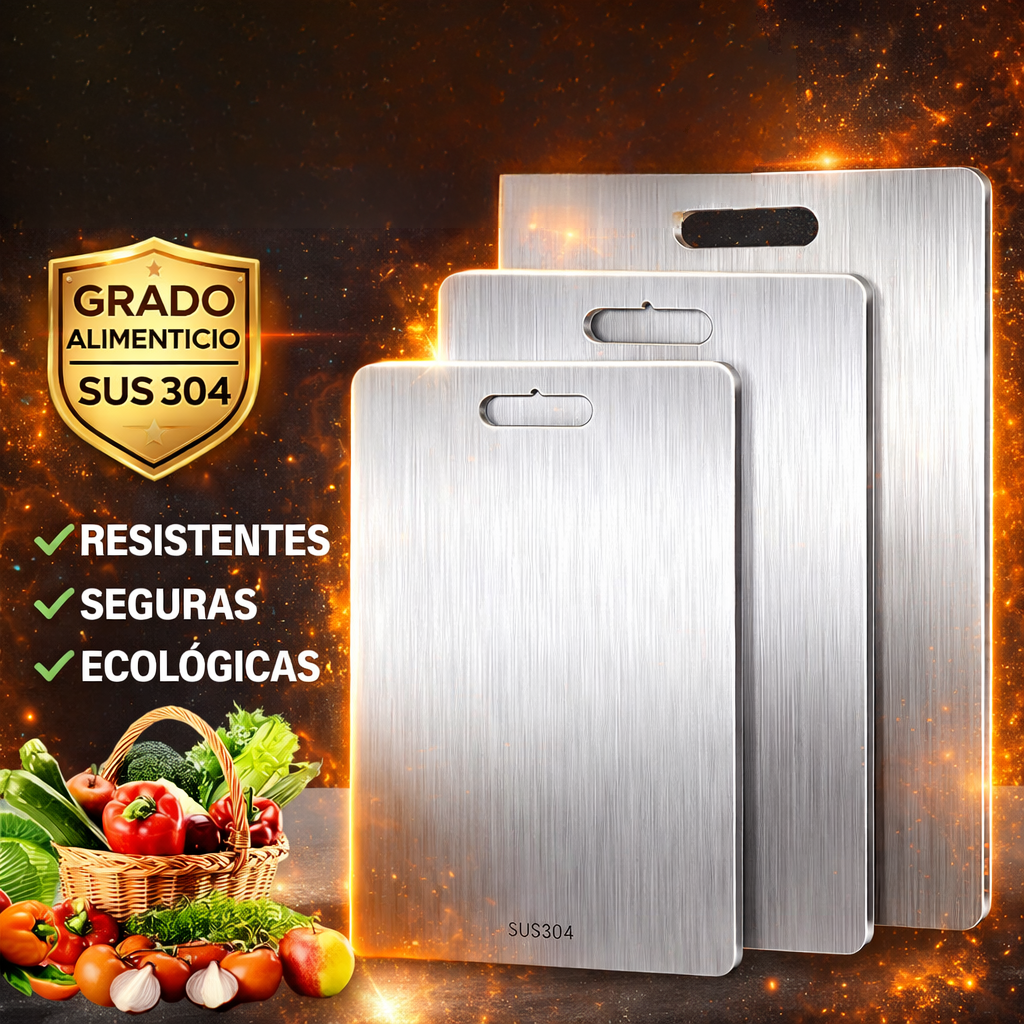 TABLA DE PICAR EN ACERO INOXIDABLE