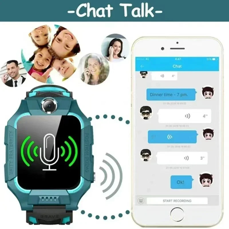 RELOJ INTELIGENTE CON GPS, CÁMARA Y BOTÓN SOS PARA NIÑOS