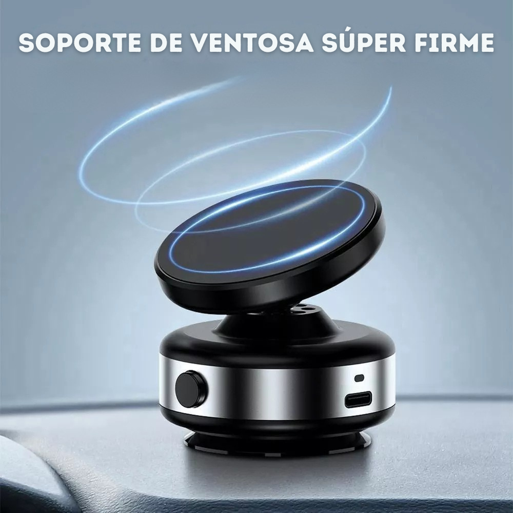 2 SOPORTES DE CELULAR MAGNÉTICO AJUSTABLE Y GIRATORIO 360° PARA AUTOMÓVIL