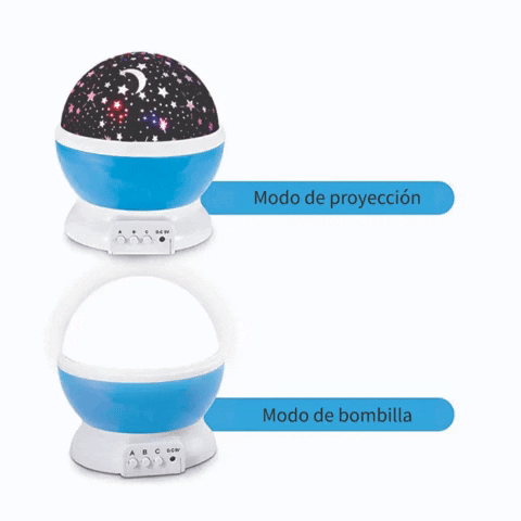 LAMPARA ESTELAR GIRATORIA – LUCES MÁGICAS Y PROYECCIÓN DE ESTRELLAS