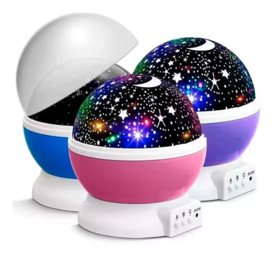 LAMPARA ESTELAR GIRATORIA – LUCES MÁGICAS Y PROYECCIÓN DE ESTRELLAS