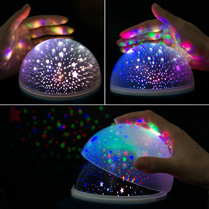 LAMPARA ESTELAR GIRATORIA – LUCES MÁGICAS Y PROYECCIÓN DE ESTRELLAS